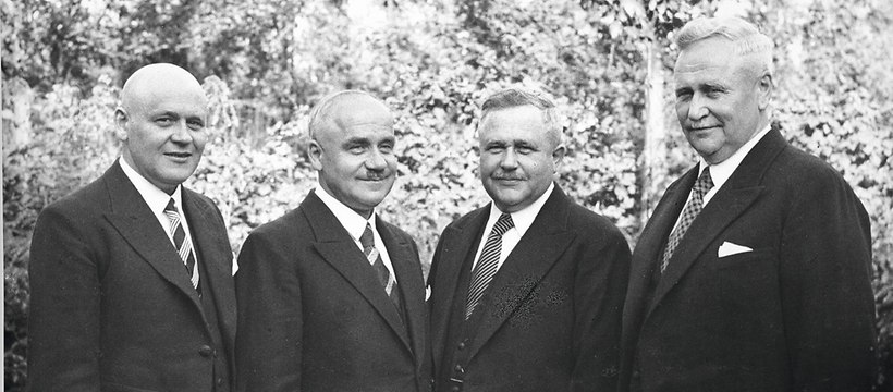 Братья Клаас, 1950 г, слева направо: Тео, Франц, Август и Бернхард -
