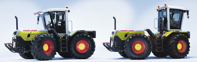 XERION 2500 с разной установкой кабины -
