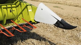 Short, closed knife guards make it possible to fit crop lifters. - Front attachments